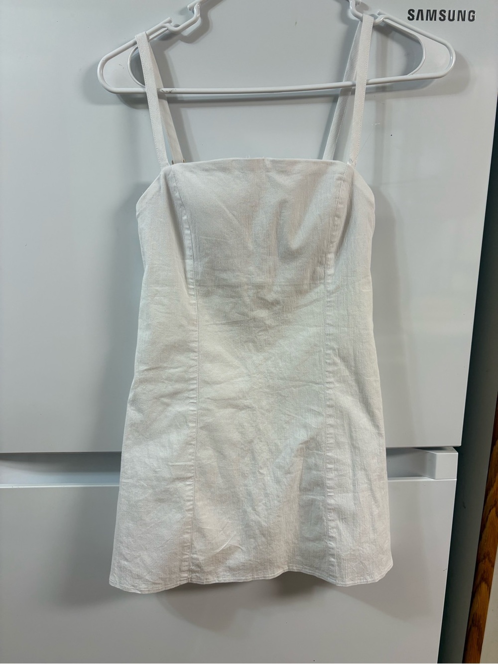 Abercrombie & Fitch White Spaghetti Strap Mini Dress